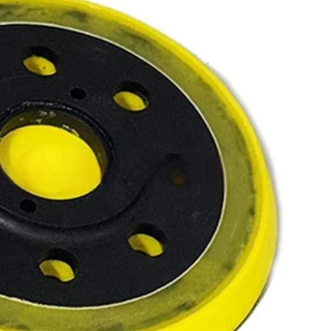 Power Tools Yellow And Black - 5-calowy 8-otworowy poliuretanowy talerz szlifierski do