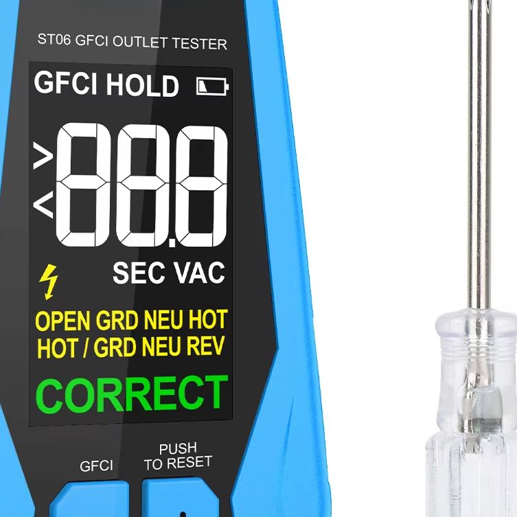 Power Tools Inspection - Tester gniazdek elektrycznych ST06, analizator napięcia