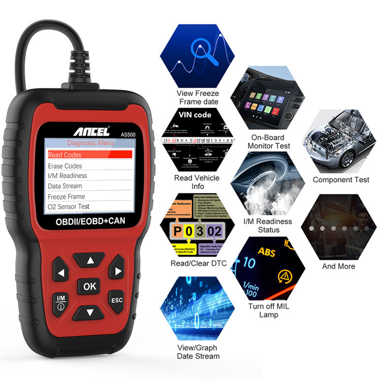 Ancel AS500 OBD2 Elektroniczny – Power Tools English recenzja i cena