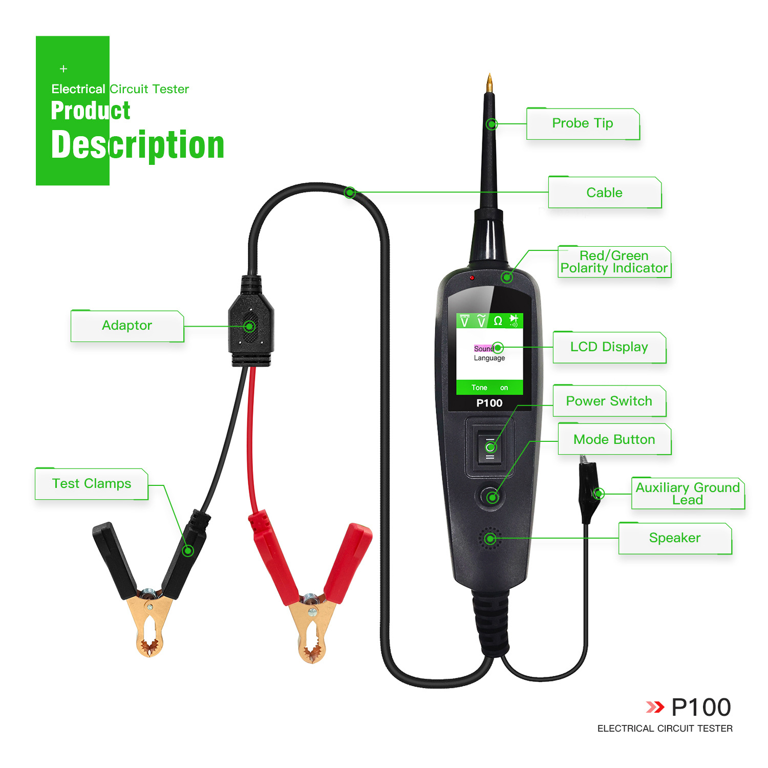 Dla TopDiag P100 2M Tester obw – Power Tools English recenzja i cena