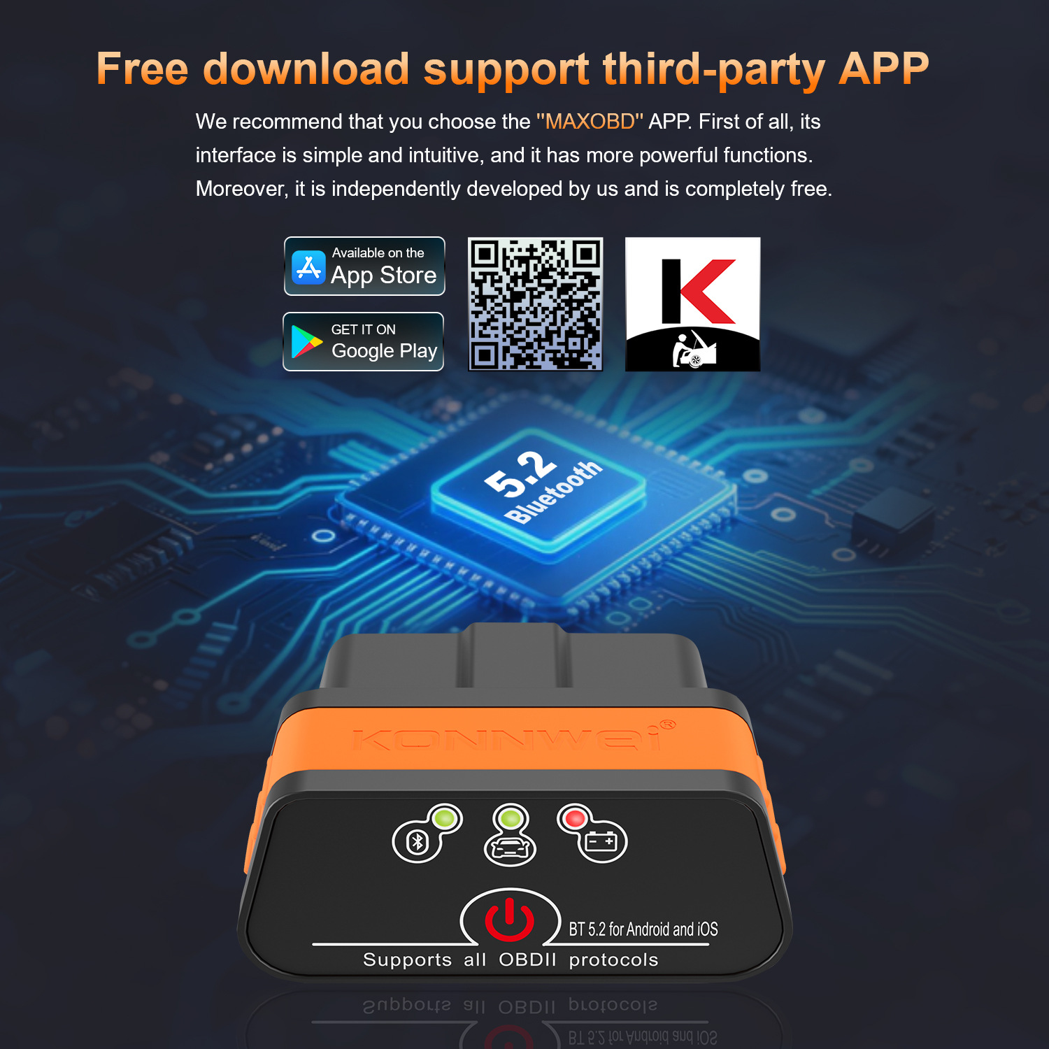 MINI OBD2 KW901 Bluetooth 4.0  – Power Tools English recenzja i cena