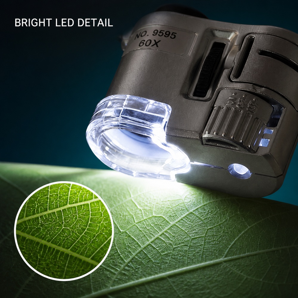 Mini mikroskop LED 60X, przeno – Power Tools Inspection recenzja i cena